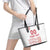 Custom Denmark Football Leather Tote Bag Danish Dynamite White Version