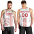 Custom Denmark Football Men Tank Top Danish Dynamite White Version