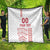 Custom Denmark Football Quilt Danish Dynamite White Version