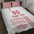 Custom Denmark Football Quilt Bed Set Danish Dynamite White Version