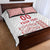 Custom Denmark Football Quilt Bed Set Danish Dynamite White Version