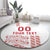 Custom Denmark Football Round Carpet Danish Dynamite White Version