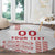 Custom Denmark Football Round Carpet Danish Dynamite White Version