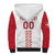 Custom Denmark Football Sherpa Hoodie Danish Dynamite White Version