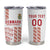 Custom Denmark Football Tumbler Cup Danish Dynamite White Version