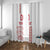 Custom Denmark Football Window Curtain Danish Dynamite White Version