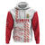 Custom Denmark Football Zip Hoodie Danish Dynamite White Version