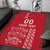 Custom Denmark Football Area Rug Danish Dynamite Red Version