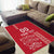 Custom Denmark Football Area Rug Danish Dynamite Red Version