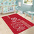 Custom Denmark Football Area Rug Danish Dynamite Red Version