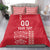 Custom Denmark Football Bedding Set Danish Dynamite Red Version