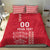 Custom Denmark Football Bedding Set Danish Dynamite Red Version