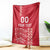 Custom Denmark Football Blanket Danish Dynamite Red Version