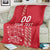 Custom Denmark Football Blanket Danish Dynamite Red Version