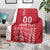 Custom Denmark Football Blanket Danish Dynamite Red Version