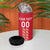 Custom Denmark Football 4 in 1 Can Cooler Tumbler Danish Dynamite Red Version