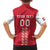 Custom Denmark Football Family Matching Long Sleeve Bodycon Dress and Hawaiian Shirt Danish Dynamite Red Version