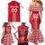 Custom Denmark Football Family Matching Mermaid Dress and Hawaiian Shirt Danish Dynamite Red Version