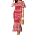 Custom Denmark Football Family Matching Mermaid Dress and Hawaiian Shirt Danish Dynamite Red Version