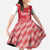 Custom Denmark Football Family Matching Off Shoulder Maxi Dress and Hawaiian Shirt Danish Dynamite Red Version