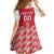 Custom Denmark Football Family Matching Off Shoulder Maxi Dress and Hawaiian Shirt Danish Dynamite Red Version