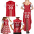 Custom Denmark Football Family Matching Summer Maxi Dress and Hawaiian Shirt Danish Dynamite Red Version