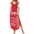 Custom Denmark Football Family Matching Summer Maxi Dress and Hawaiian Shirt Danish Dynamite Red Version