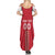 Custom Denmark Football Family Matching Summer Maxi Dress and Hawaiian Shirt Danish Dynamite Red Version