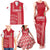 Custom Denmark Football Family Matching Tank Maxi Dress and Hawaiian Shirt Danish Dynamite Red Version