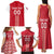 Custom Denmark Football Family Matching Tank Maxi Dress and Hawaiian Shirt Danish Dynamite Red Version