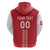 Custom Denmark Football Hoodie Danish Dynamite Red Version