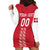 Custom Denmark Football Hoodie Dress Danish Dynamite Red Version