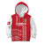 Custom Denmark Football Kid Hoodie Danish Dynamite Red Version