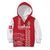 Custom Denmark Football Kid Hoodie Danish Dynamite Red Version