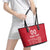 Custom Denmark Football Leather Tote Bag Danish Dynamite Red Version