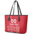 Custom Denmark Football Leather Tote Bag Danish Dynamite Red Version