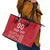 Custom Denmark Football Leather Tote Bag Danish Dynamite Red Version