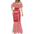 Custom Denmark Football Mermaid Dress Danish Dynamite Red Version