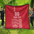 Custom Denmark Football Quilt Danish Dynamite Red Version