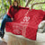 Custom Denmark Football Quilt Danish Dynamite Red Version