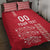 Custom Denmark Football Quilt Bed Set Danish Dynamite Red Version