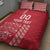 Custom Denmark Football Quilt Bed Set Danish Dynamite Red Version