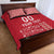 Custom Denmark Football Quilt Bed Set Danish Dynamite Red Version