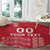 Custom Denmark Football Round Carpet Danish Dynamite Red Version