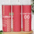 Custom Denmark Football Skinny Tumbler Danish Dynamite Red Version