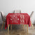 Custom Denmark Football Tablecloth Danish Dynamite Red Version