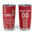 Custom Denmark Football Tumbler Cup Danish Dynamite Red Version