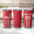 Custom Denmark Football Tumbler Cup Danish Dynamite Red Version