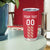 Custom Denmark Football Tumbler Cup Danish Dynamite Red Version