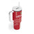 Custom Denmark Football Tumbler With Handle Danish Dynamite Red Version